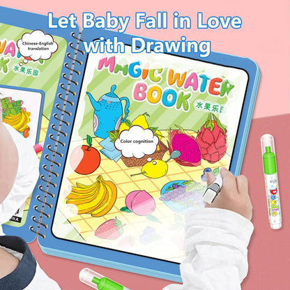 Reusable™️ 8 pages Magic Water Painting & Drawing Board Book + Doodle pen